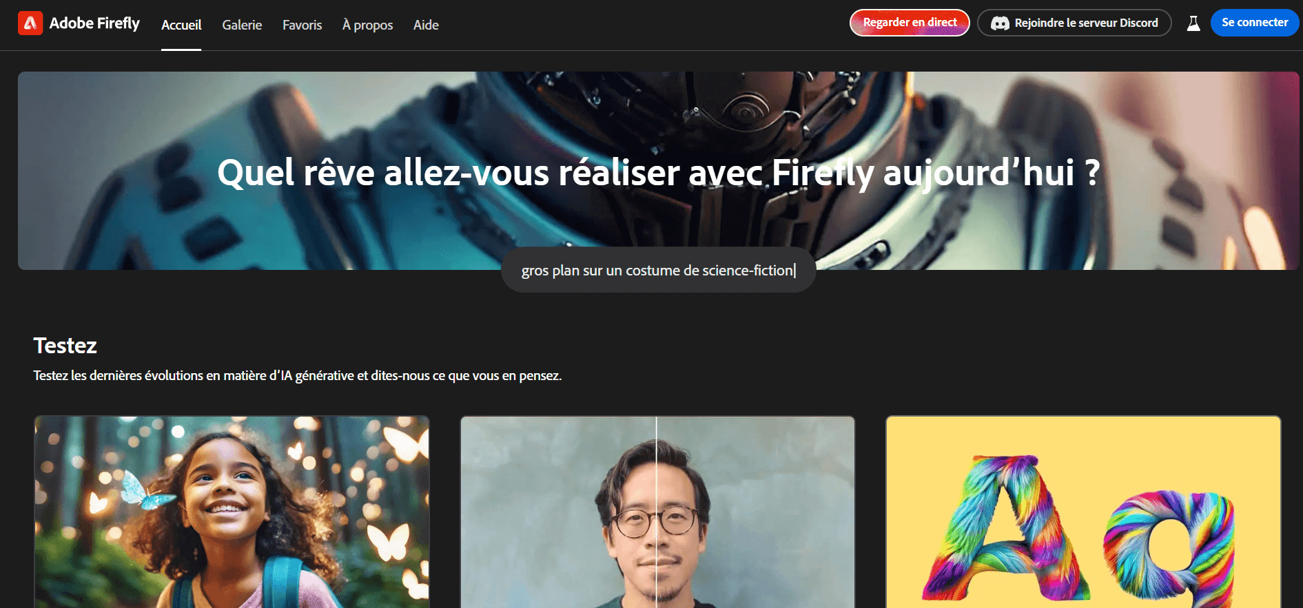 Générateur de logo IA : Adobe Firefly