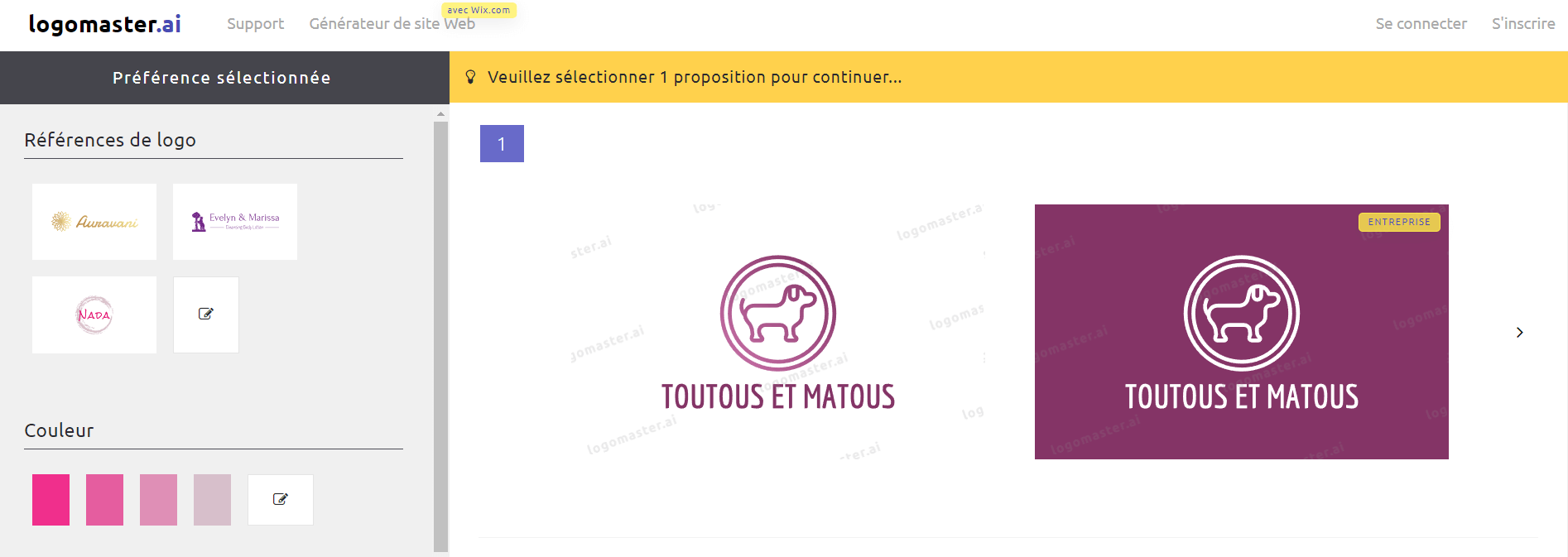 Générateur de logo IA : Exemples de logos créés avec Logomaster.ai