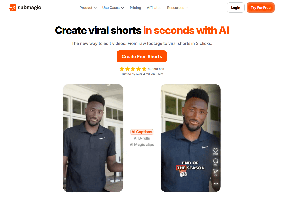 AI video editing tool
