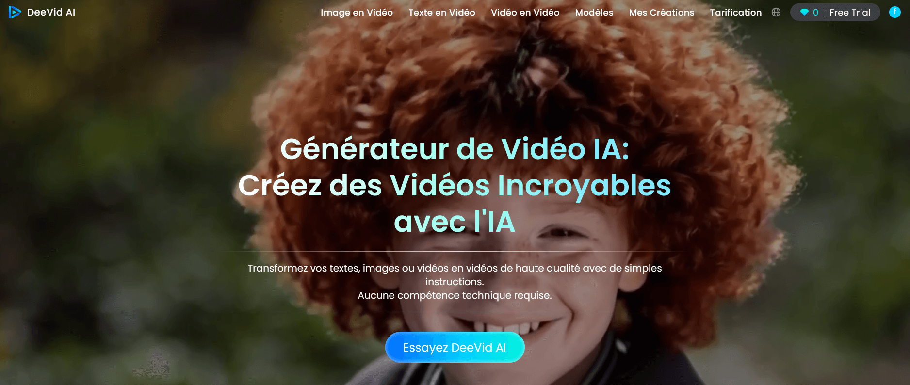 Générateur de vidéo IA : Deevid AI