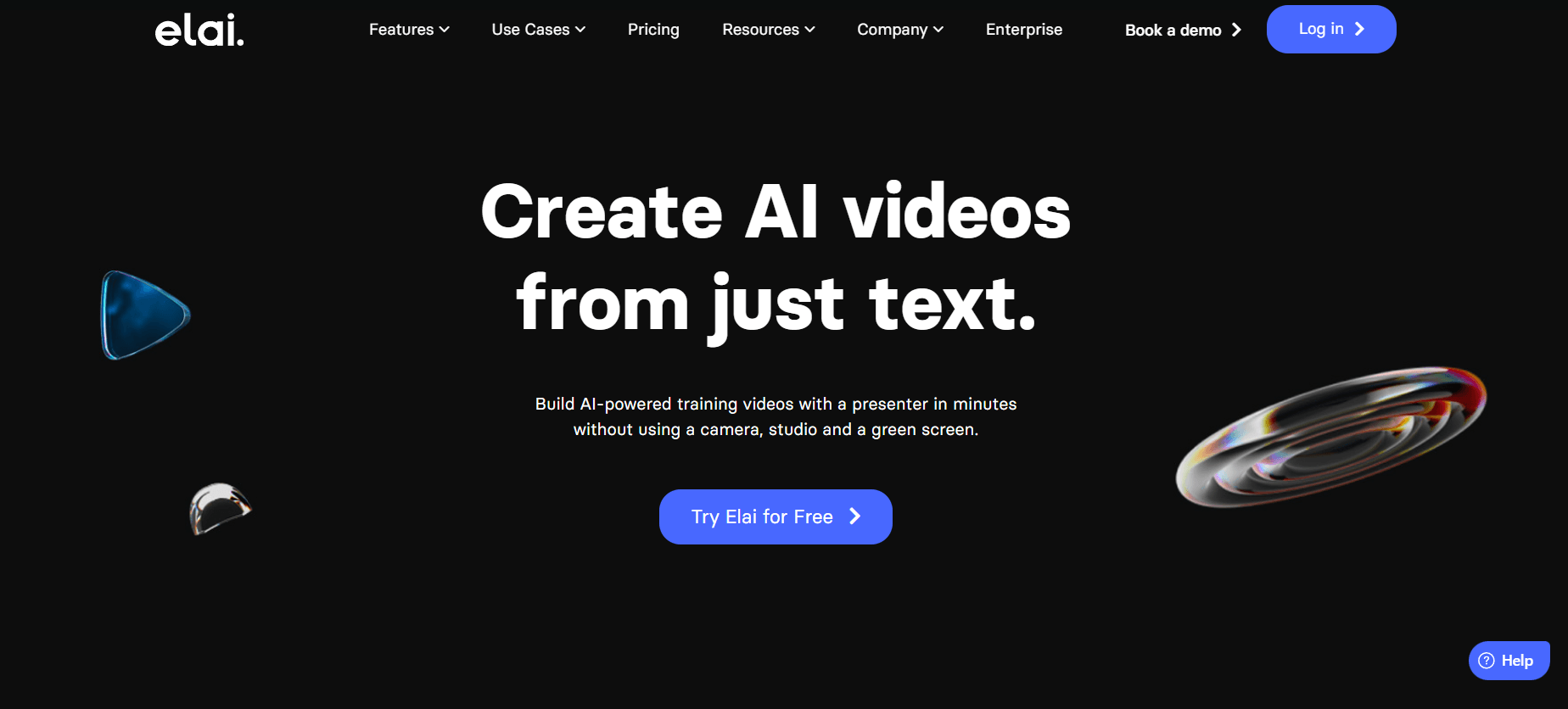 Outils IA de génération vidéo : Elai.io