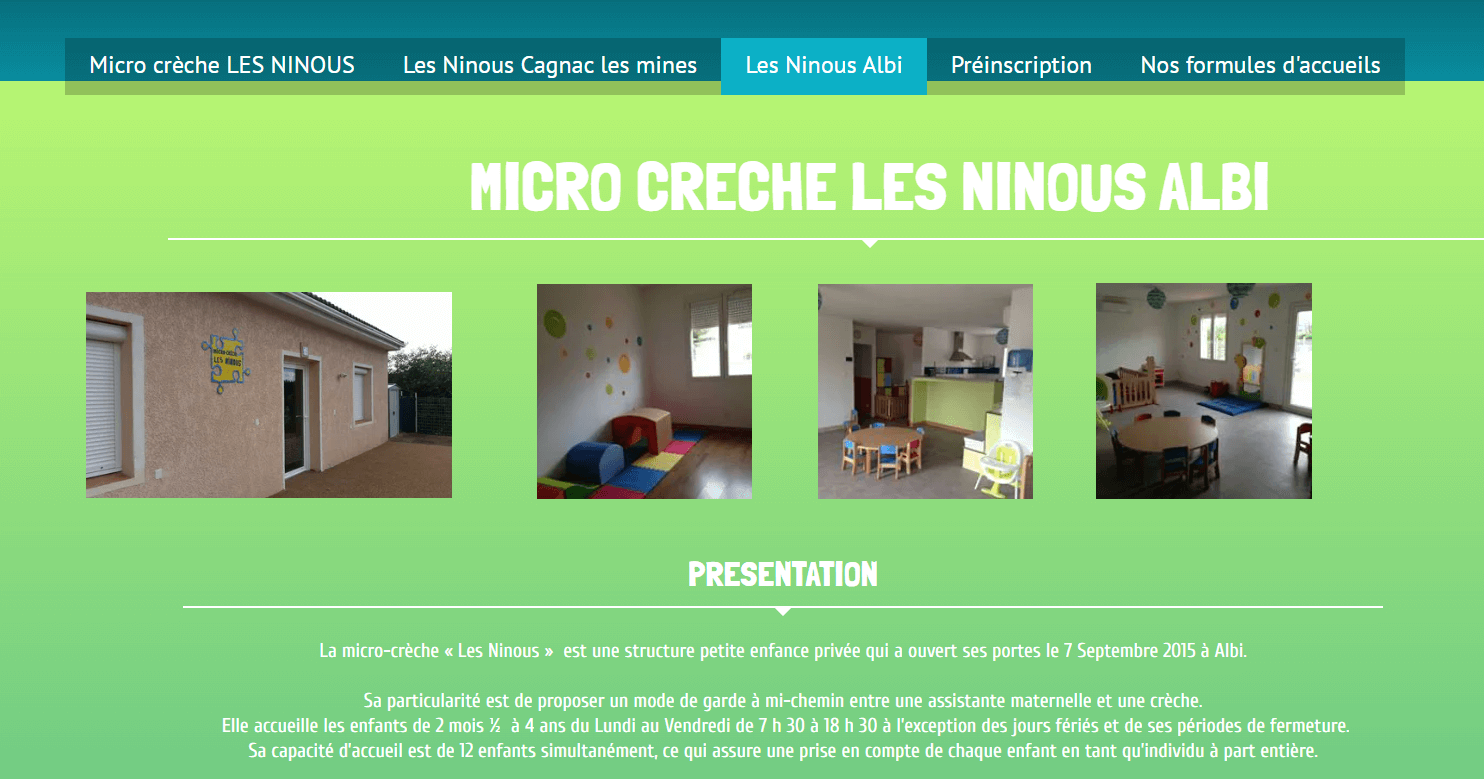 exemple site micro crèche