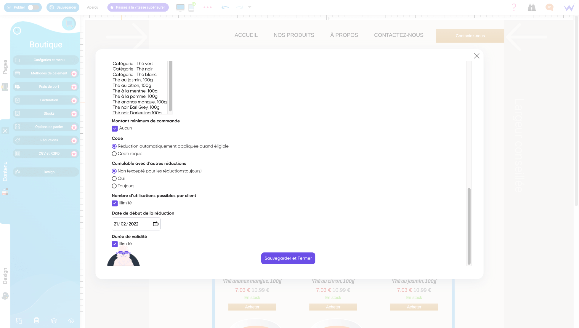 Créer ma boutique en ligne