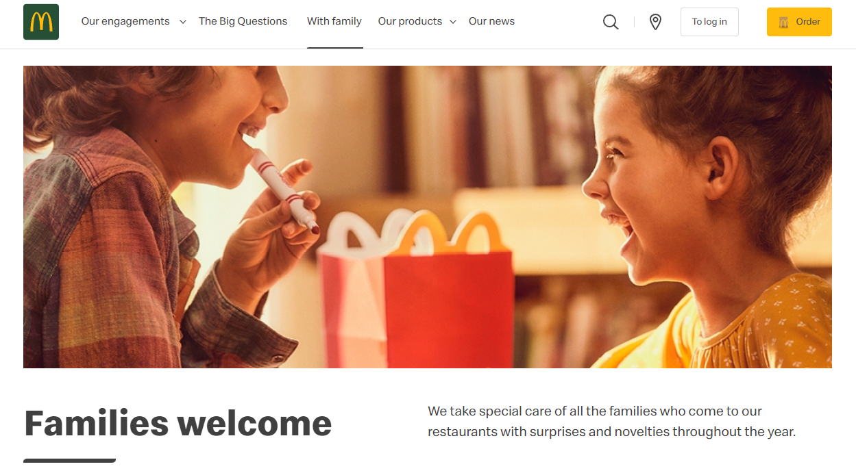 McDonalds website