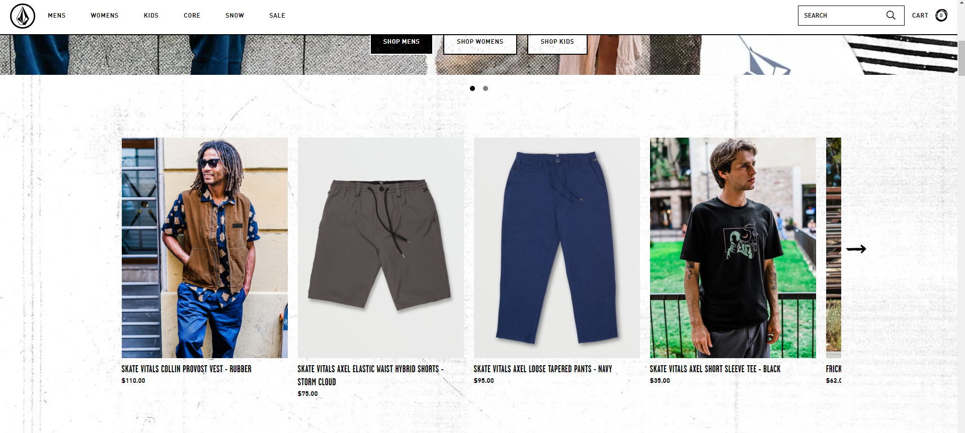 Volcom website