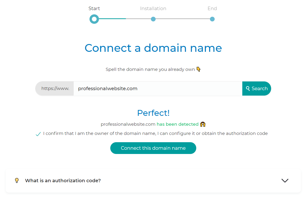 connecting a domain name