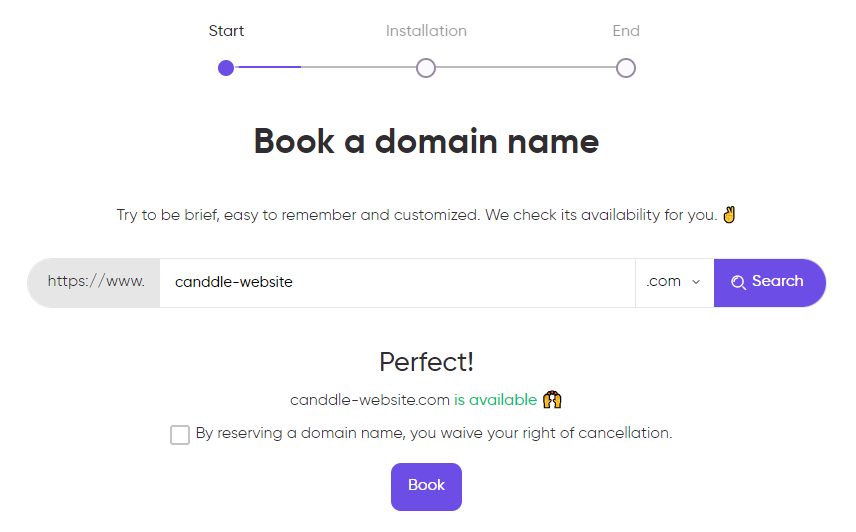 domain name on sitew