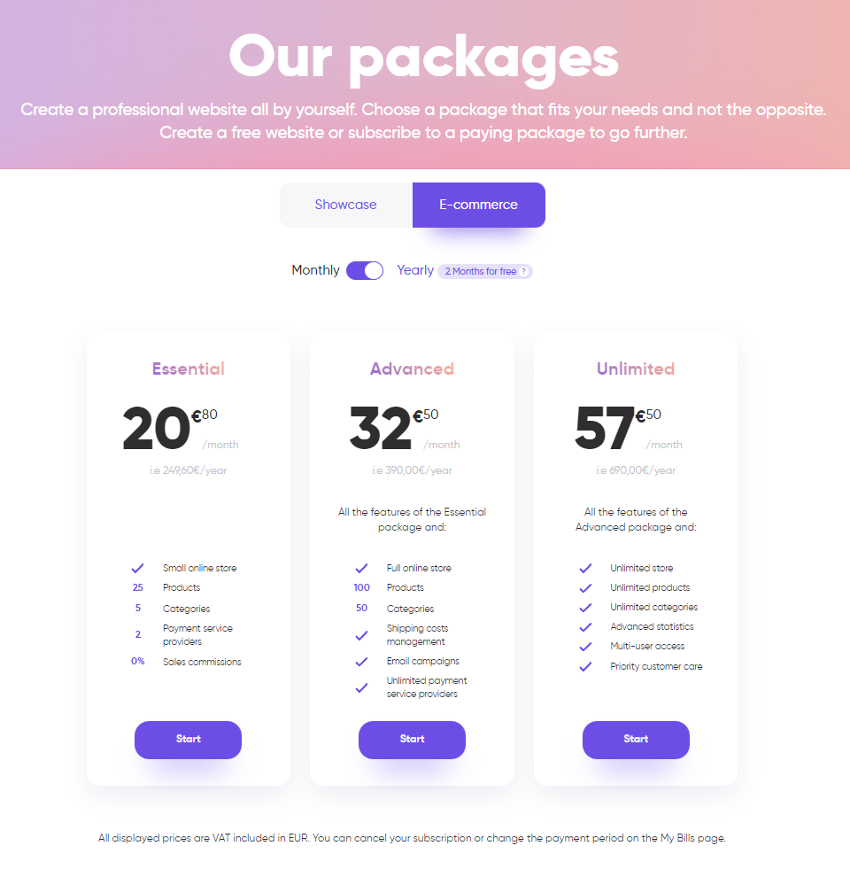 sitew packages