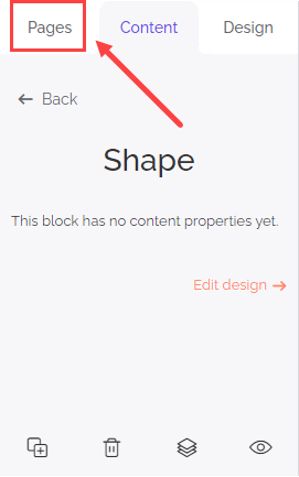 Shape block of SiteW