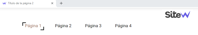 título página web