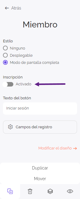 activar protección sitew