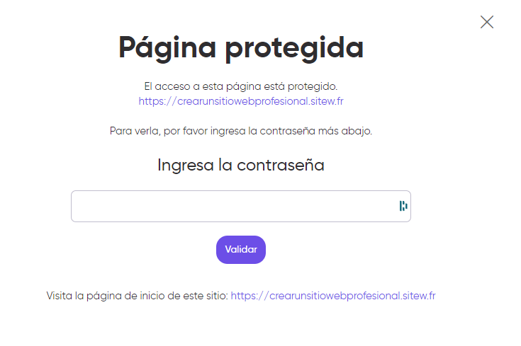 proteger página web