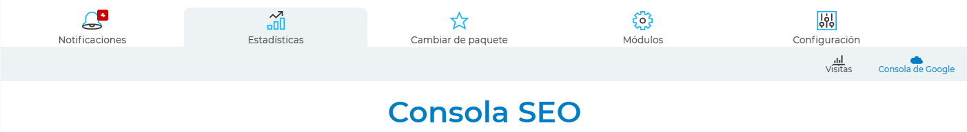 consola seo de sitew