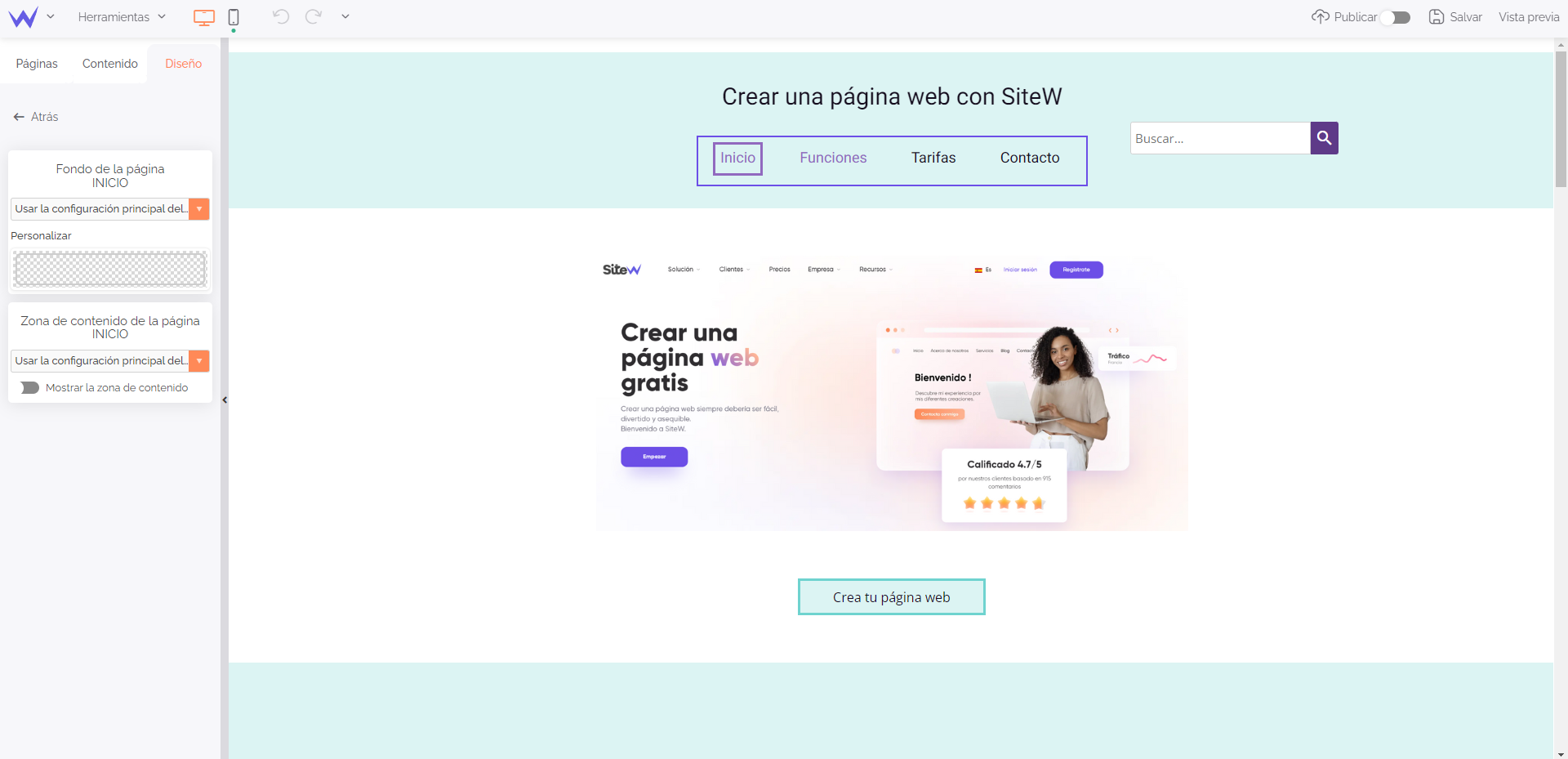 Personalizar el fondo de un sitio web