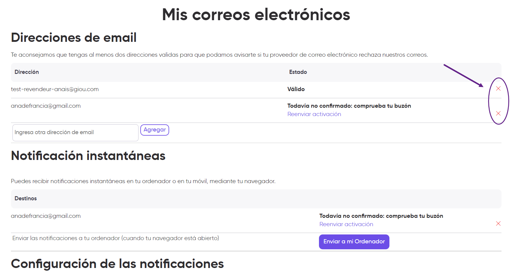 dirección de correo electrónico profesional