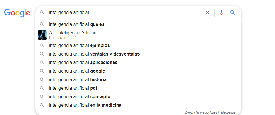 herramienta autocompletar google