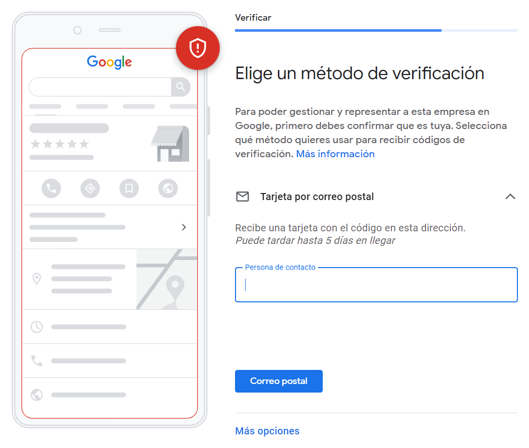 código de validación google maps