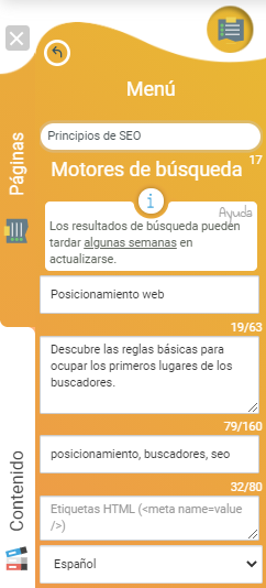 descripción para motores de búsqueda