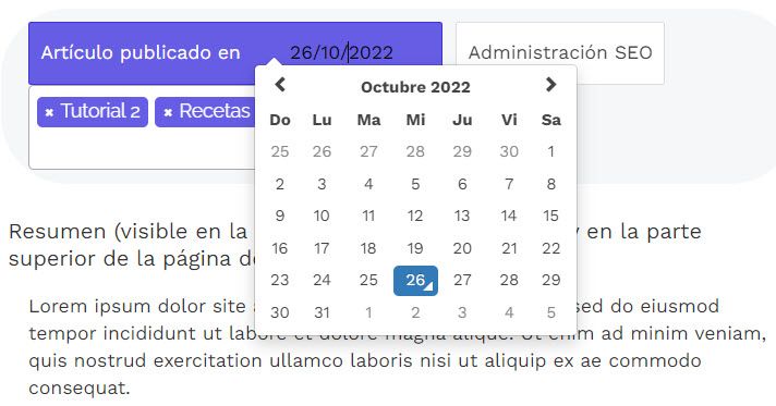 calendario editorial blog