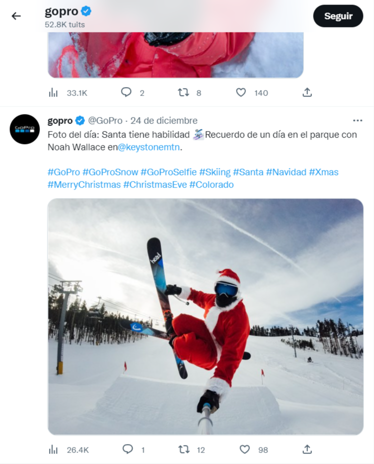 Ejemplo de brand content GoPro