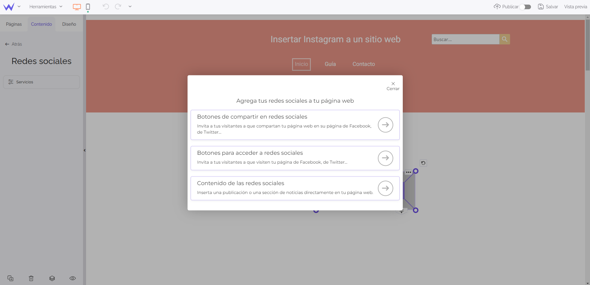 Módulos para integrar Instagram en tu página web