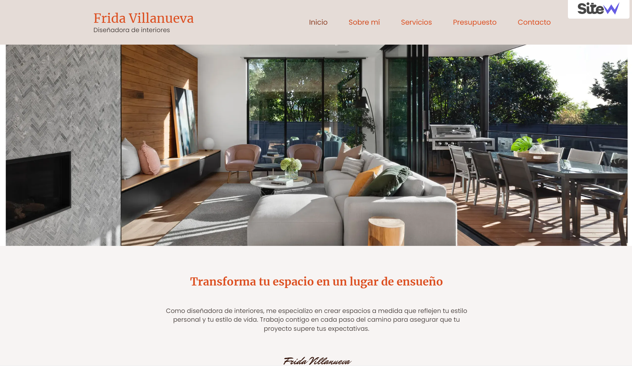 Cómo hacer sitio web para diseño de interiores