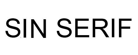 Tipos de tipografías web: Sin Serif