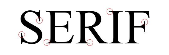 Tipos de tipografías web: Serif