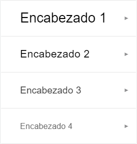 encabezados