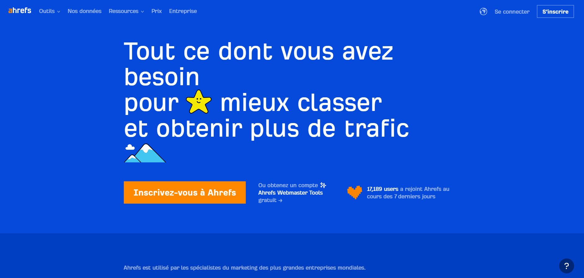 Outils de recherche de mots-clés : Ahrefs