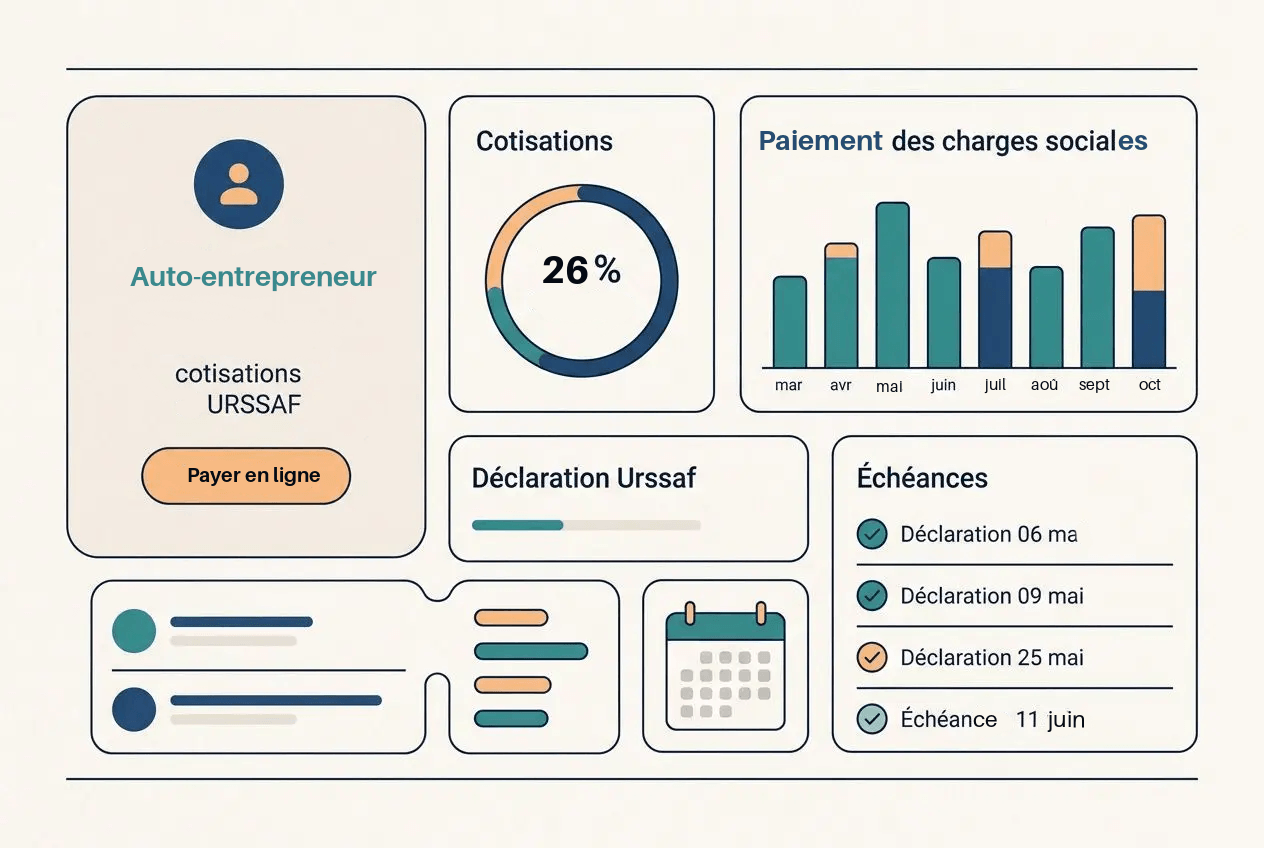 tableau de bord auto-entrepreneur dashboard auto-entrepreneur