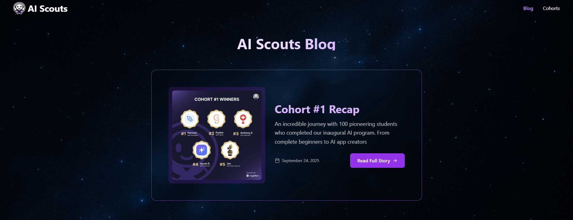 blog répertoriant outils d'IA AI Scout, list applis IA