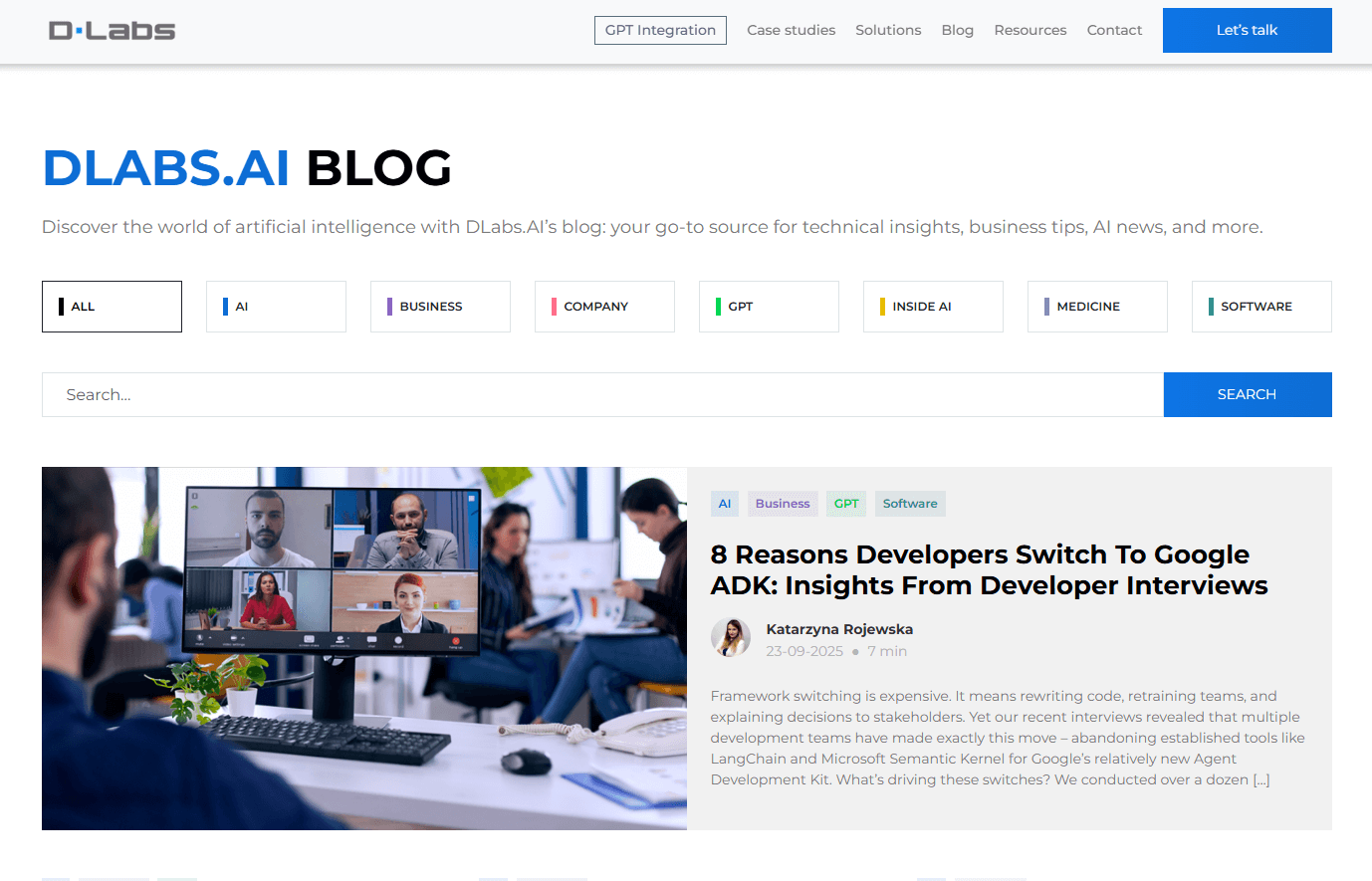 DLabs AI, blog d'expert sur l'intelligence artificielle DLabs AI, blog IA pour les pros