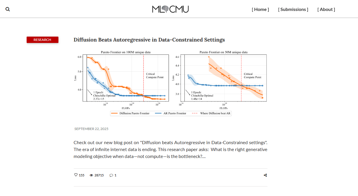 ML CMU, blog d'expert sur l'intelligence artificielle ML CMU, blog IA pour les chercheurs