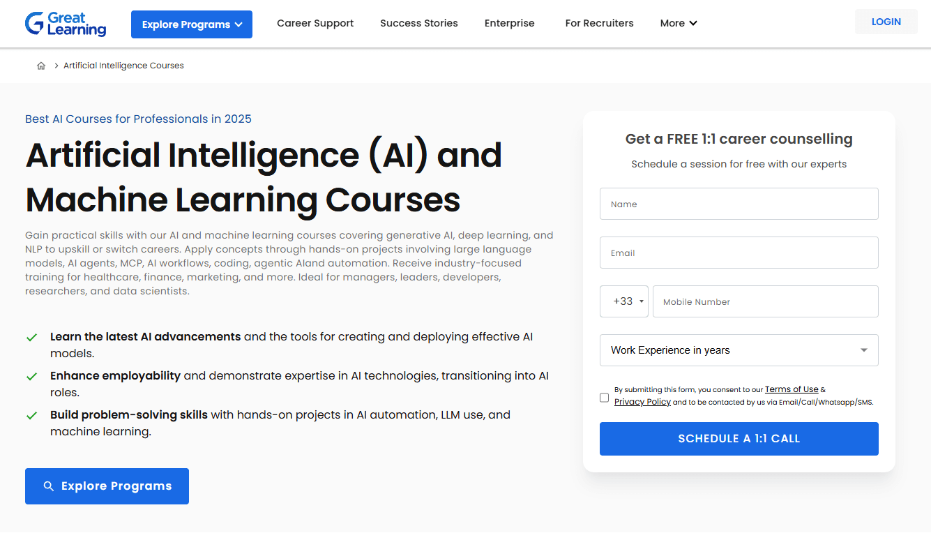Great Learning, base de connaissances sur l'IA Great Learning, blog technique américain
