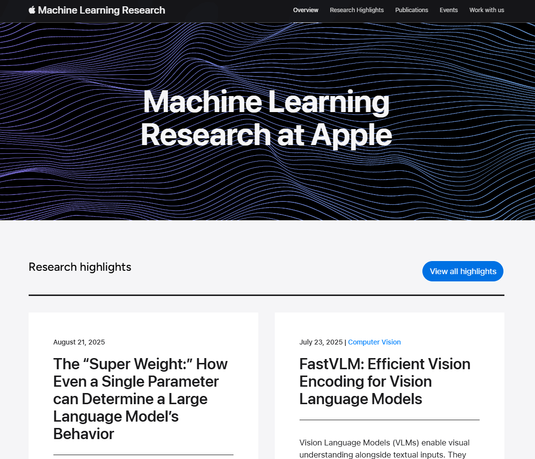 blog d'Apple sur l'IA blog d'Apple sur l'intelligence artificielle