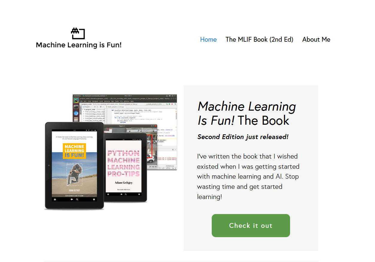 Blog vulgarisation IA Machine learning is fun, site de vulgarisation sur l'IA