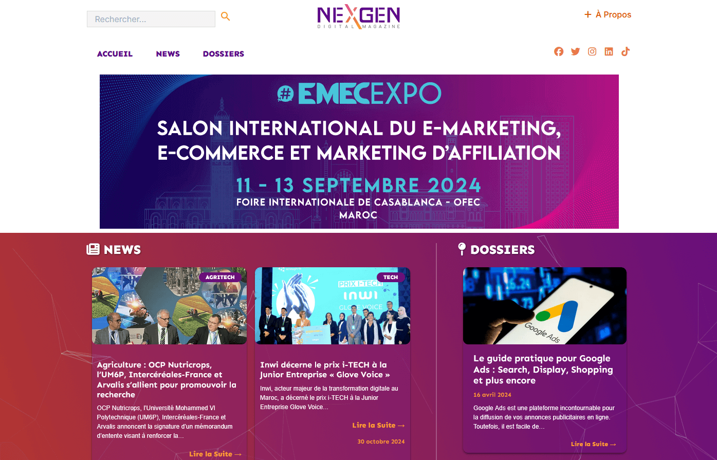 Next Gen magazine digital sur l'IA Top blogs IA Next Gen