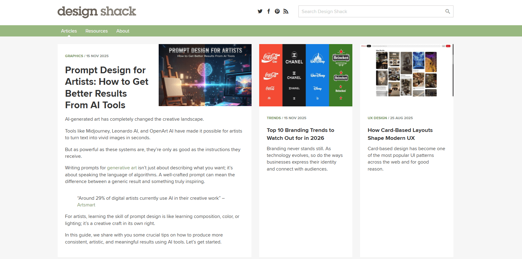 blog UX design Design Shack