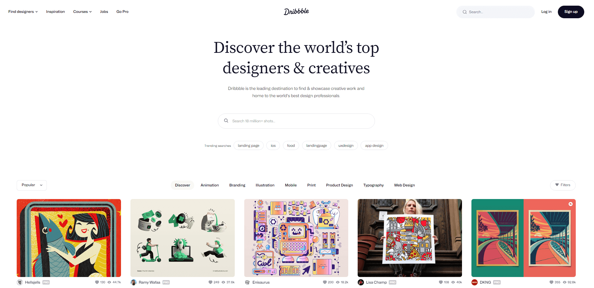 blog designers Dribbble