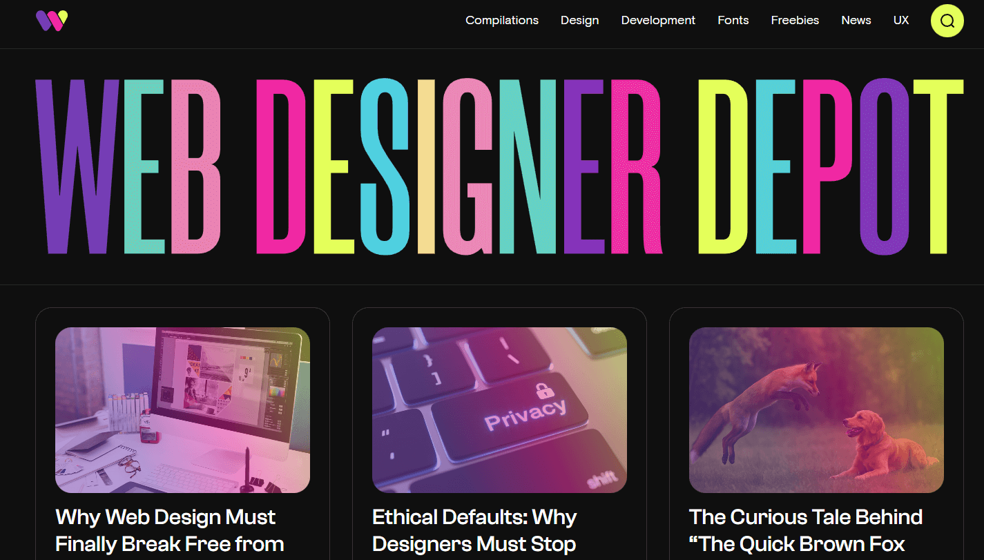 Meilleur blog design Webdesigner depot
