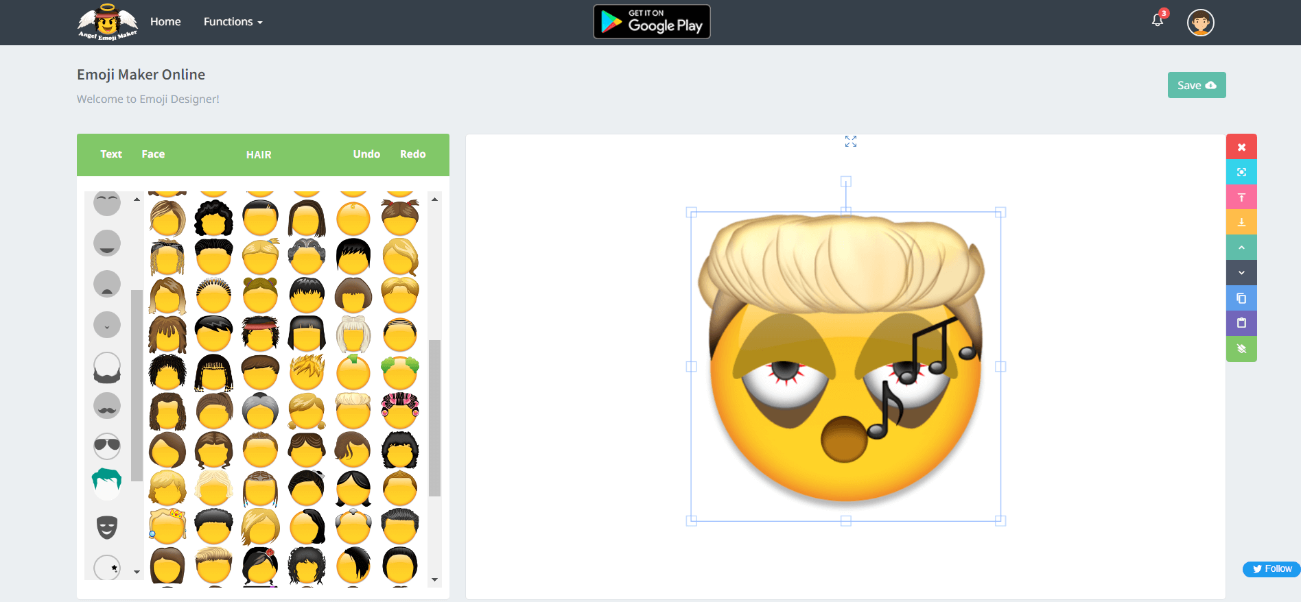 Outils IA pour créer des emojis : Emoji-maker.com