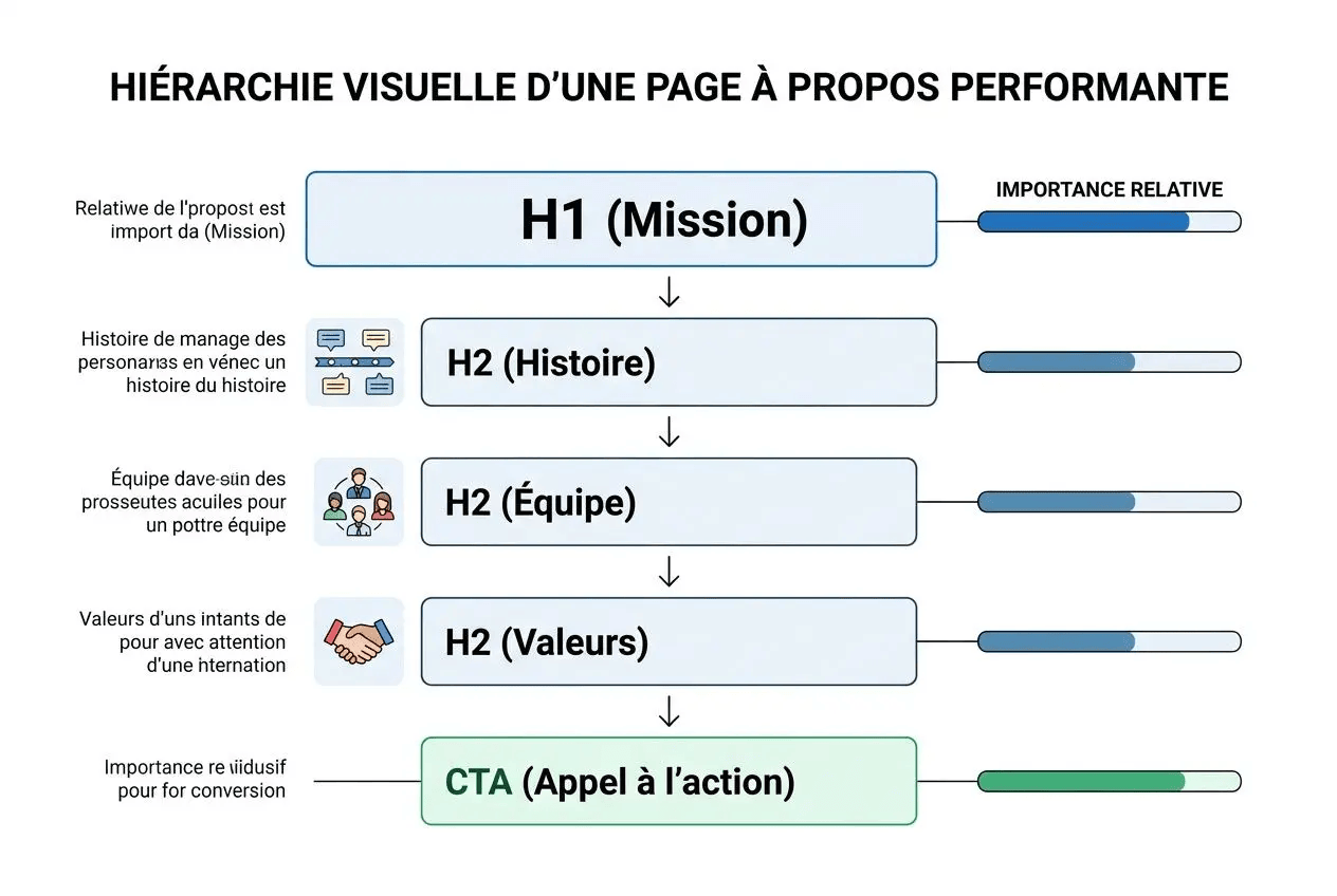 hiérarchie visuelle page about