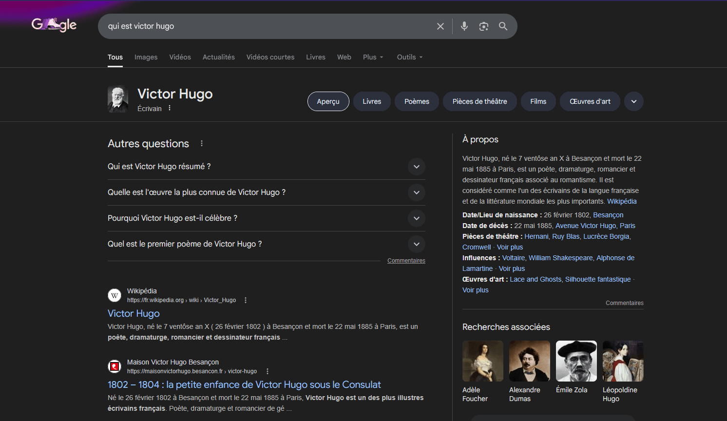 Encadré PAA de Google Conseils SEO, People Also Ask