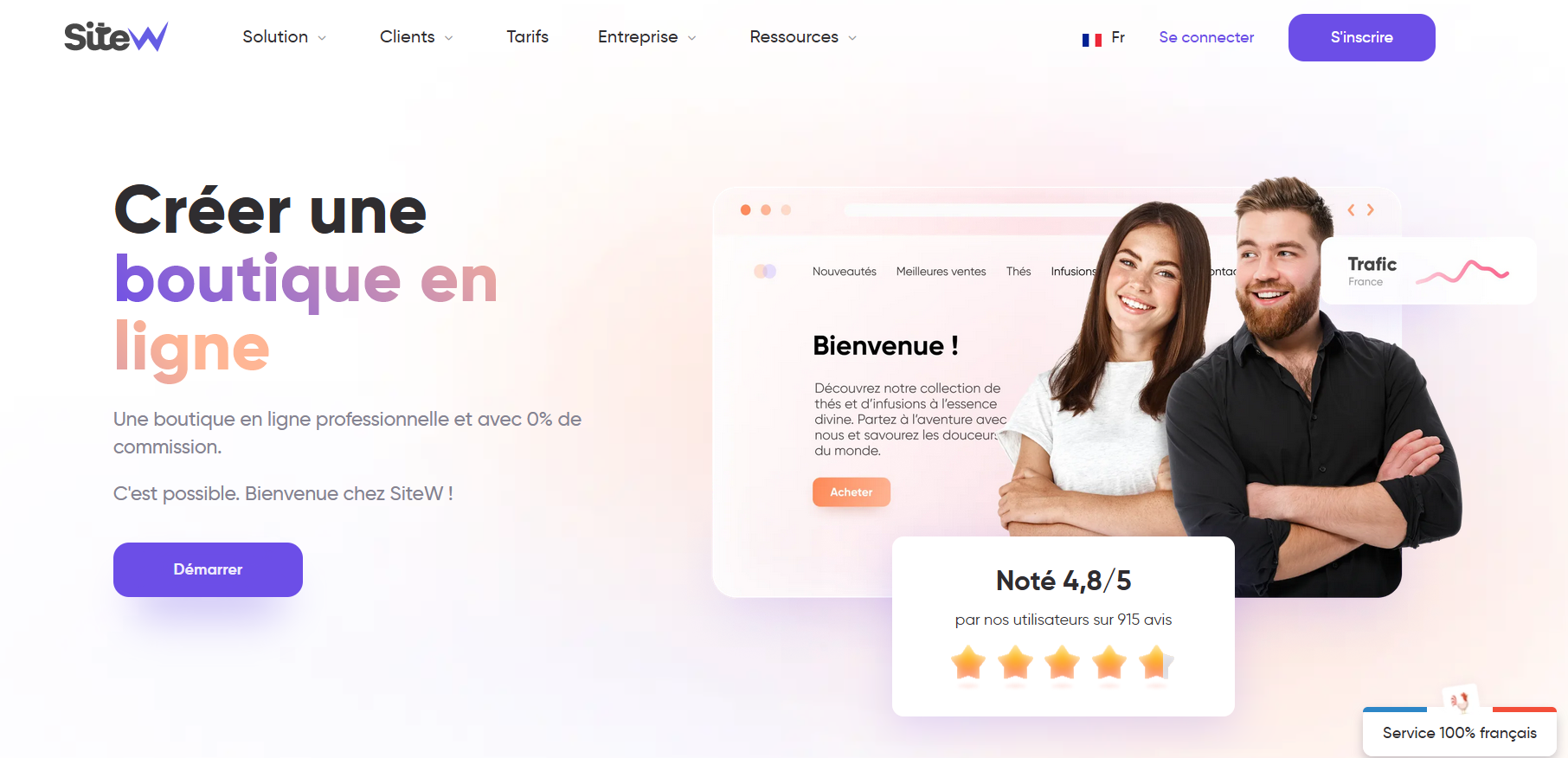 Créer une boutique en ligne avec SiteW