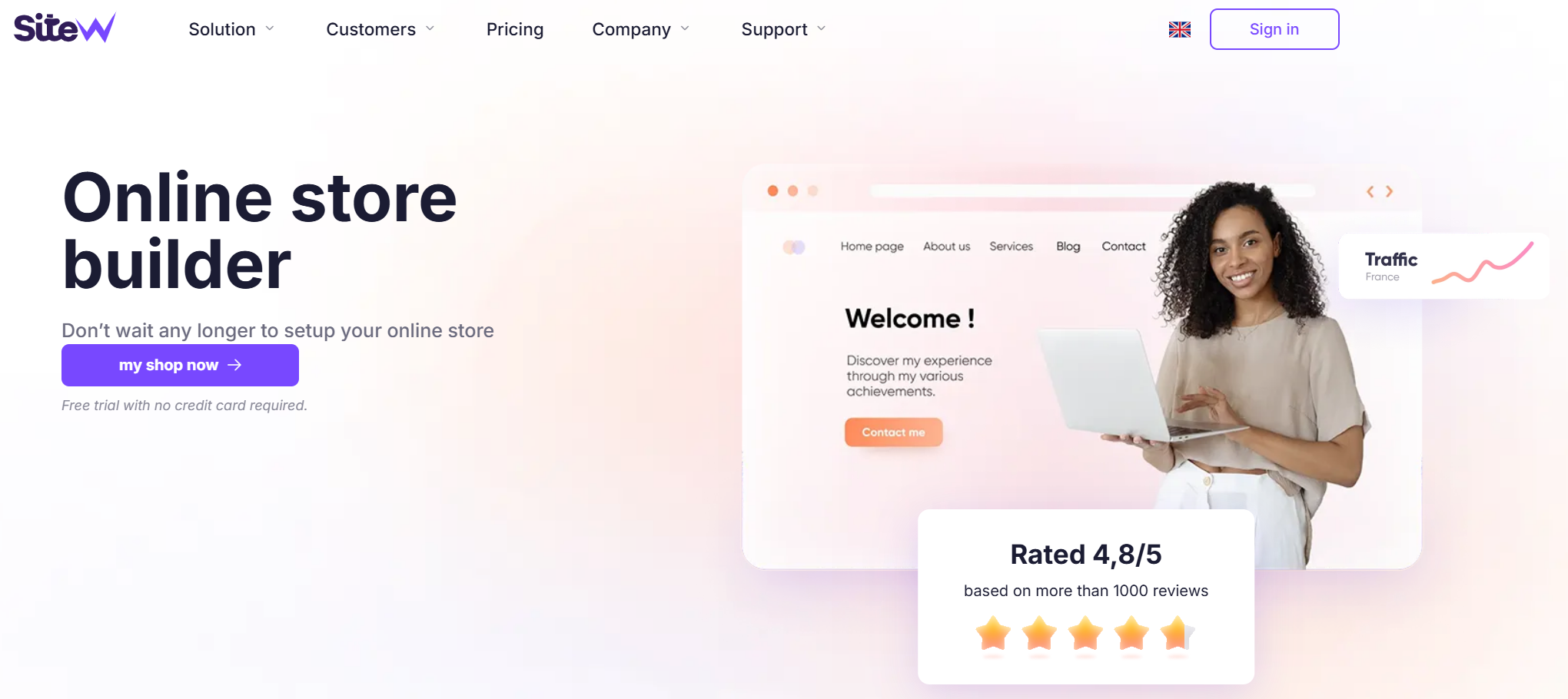 E-commerce store