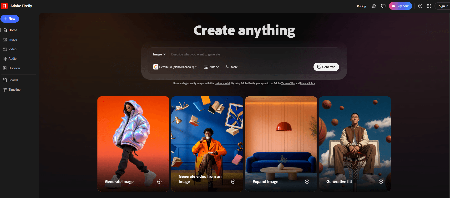 Firefly homepage Firefly