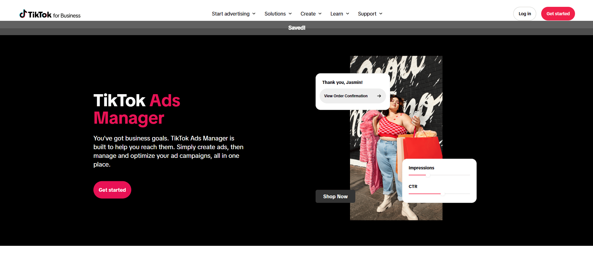 gestionnaire pub TikTok TikTok Ads manager