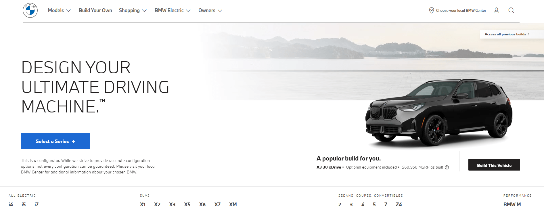 BMW virtual configuration