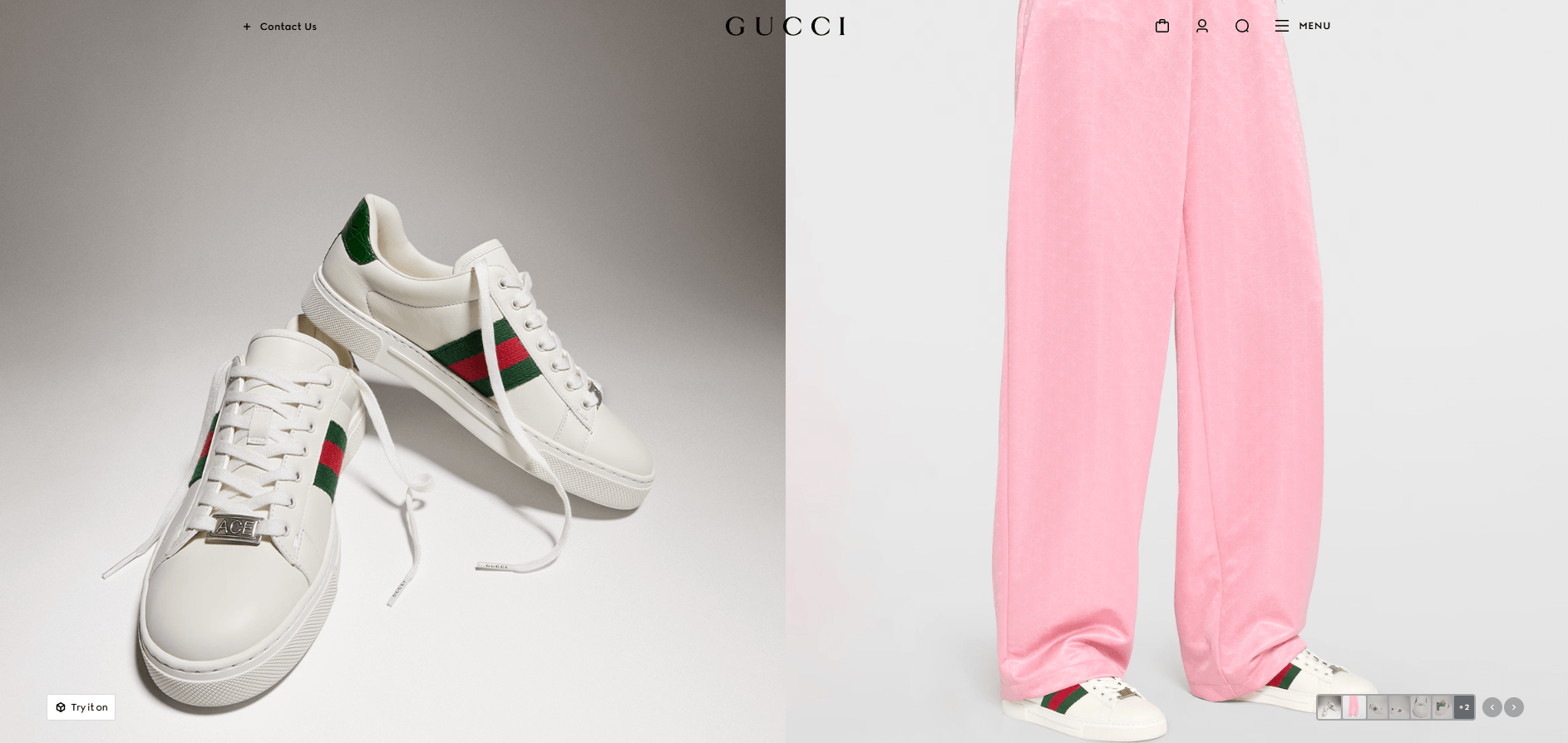 Gucci virtual try-on